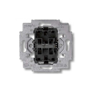 Механізм вимикача двохклавішного прохідного з гвинтовими затискачами