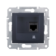Розетка компьютерная RJ45 Schneider Electric Sedna, графит, SDN4300170