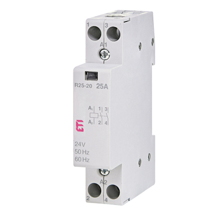 Контактор модульный ETIMAT R 20-20 24V AC 20A (AC1), 2461211 - 1