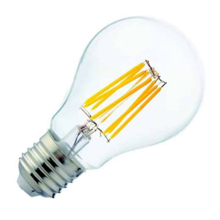 Лампа светодиодная Horoz Electric filament 8W, 2700K, E27, 220V, A60, 001-015-0008 - 1