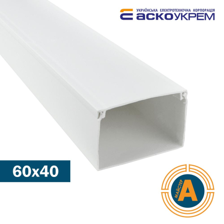 Канал кабельный 60х40/2м, STEP, АСКО-УКРЕМ, A0070050043 - 1