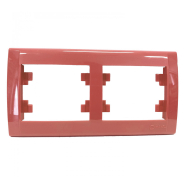 Рамка подвійна горизонтальна Makel Defne, рожева, 42093702