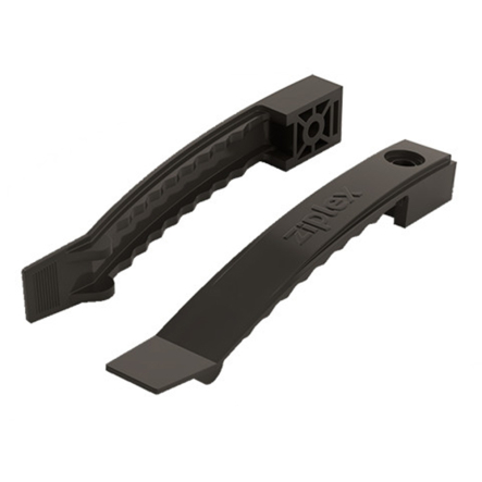 Кабельний затискач під дюбель (саморіз) РР 135мм, чорний (10шт) на 8проводів - 1