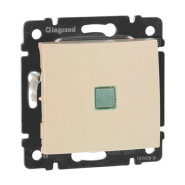 Выключатель одноклавишный с подсветкой LEGRAND Valena, 774310, слоновая кость