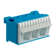 Блок HAGER KN14N, N-клема, кількість одиниць - 2; ширина - 60мм, 1P, 63A, 34х33х60 мм 