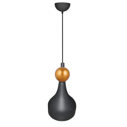 Подвес LAGUNA Lighting 95763-01 1хE27, 60W, матовый черный - 1