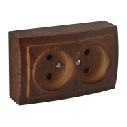 Розетка 2 - а б/з горіх Themis