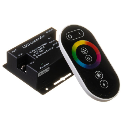 Контроллер для светодиодной ленты RGB 24А радио сенсорный 6 кнопок 288W/12-24V AVT - 1