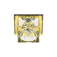 Світильник точковий Feron JD55, G9, 35W, прозорий/жовтий