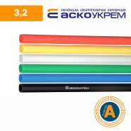 Трубка термоусадочная (ТУТ), АСКО-УКРЕМ d - 3.2 мм., черная, с клеевым слоем, A0150040084