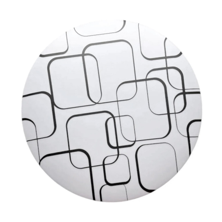 Светильник LED Ultralight UL9015, 36Вт, d370, белый с чёрными разводами, 52830 - 1