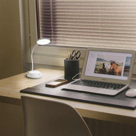 Настольная лампа аккумуляторная TITANUM TLTF-022G, LED, 7 Вт, 3000-6500K, USB, серая, 26843