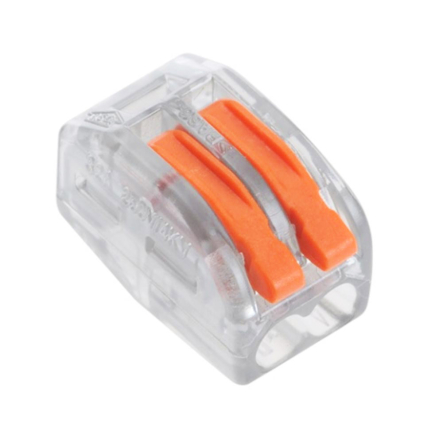 Клемник WAGO 2* (0,5-4мм.кв.) самозатискний - 1