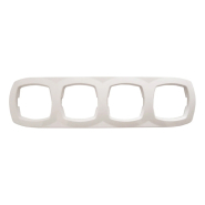 Рамка 4-поста, белая, АСКО-УКРЕМ, Pm-4-0v-W