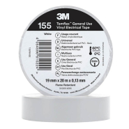 Изолента 3M Temflex 155 19mm x 20m, белая