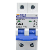 Автоматический выключатель АСКО-УКРЕМ ВА-2017 2р, 63А С, A0010170018