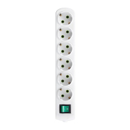 Колодка Lezard Letitia 6 гнізд, із заземленням із вимикачем, 721-0600-602