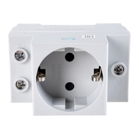 Розетка на DIN-рейку AC30-111