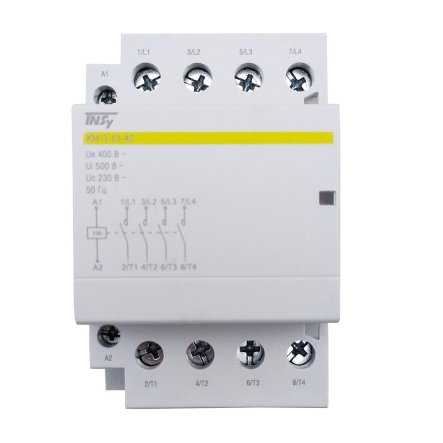 Контактор модульний TechnoSystems КМ-3-63-40 63А 230AC 4NO 4р 3мод., TNSy5503895 - 1
