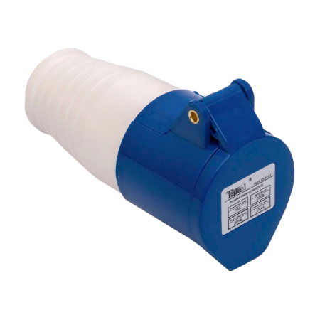 Розетка переносна TAKEL 213, 16А, 220В, 2P+E, IP44, 503202 - 1