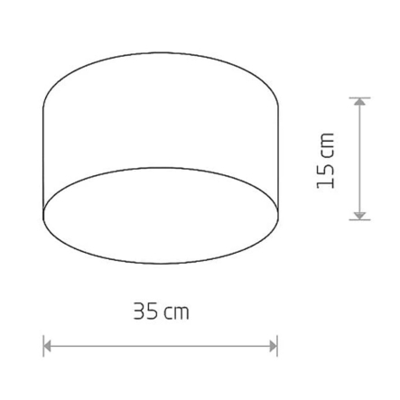 Светильник потолочный Nowodvorski 9687, CAMERON GRAY II PL E27 2x25W, ⌀35