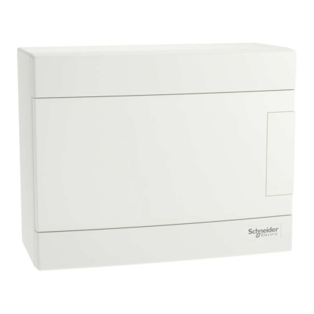 Щит пластиковый Schneider Electric Easy9 EU, навесной, белые двери 1ряд /8м, EZ9EUD108 - 1