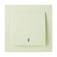 Выключатель одноклавишный проходной крем NILSON Touran, 24121007