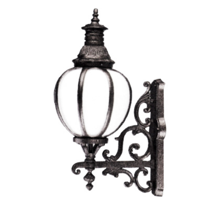 Світильник садово-парковий DELUX, Palace 1012В6, чорний - 1