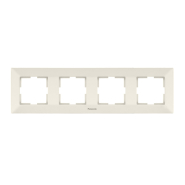 Рамка 4-я, горизонтальная Panasonic Arkedia Slim, крем, 08042BG