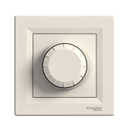 Світлорегулятор поворотний Schneider Electric ASFORA, крем, ЕРН6400123