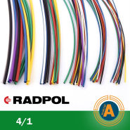 Трубка термоусадочная RADPOL, RCH1 4/1Х1-Т зеленая