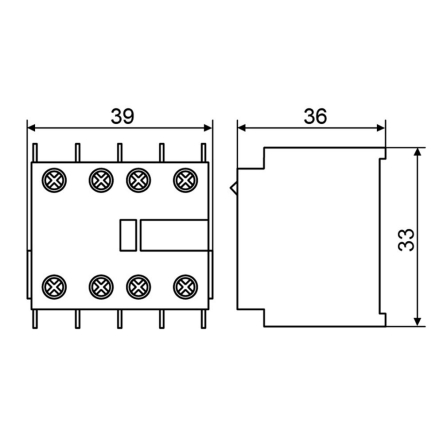 Контакт дополнительный АСКО-УКРЕМ для ПМ-0 ДК(ПМ0)-11 (LA1-KN11), A0040050055