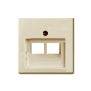 Центральная пластина двойная ТФ/К наклонный выход слоновая кость Basic 55