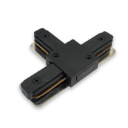 Коннектор T-образный FERON, LD1003, для шинопровода однофазного, черный, 5967