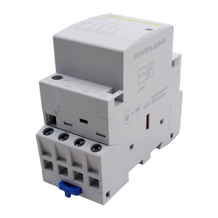 Контактор модульный TechnoSystems КМ-2-25-40 25А 230AC 4NO 4р 2мод., TNSy5503871