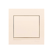 Вимикач Lezard DERIY одноклавішний, крем, 702-0303-100