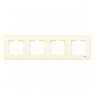 Рамка четверная горизонтальная VIKO KARRE, 90960213, крем