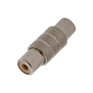 Перехідник гн. RCA - 2 гн, RCA, корпус метал