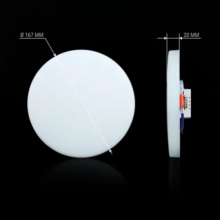 Светильник светодиодный Biom, 24Вт, 5000К, круглый, UNI-R24W-5