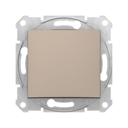 Вимикач одноклавішний Schneider Electric Sedna, титан, SDN0100168 - 1