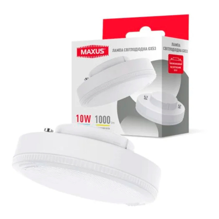 Лампа LED MAXUS 1-GX53-10 Вт, 10 Вт, 4100K, 220 В, GX53 - 1