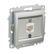 Розетка комп'ютерна EL-BI Zena (механізм), срібло, 609-011000-247