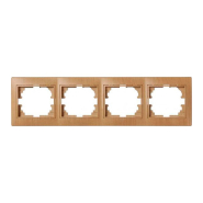 Рамка Lezard MIRA чотиримісна, горизонтальна, Дуб класичний матовий, 701-5100-149