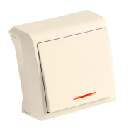 Вимикач 1 кл. з підсвідкою VIKO VERA, 90681219, крем