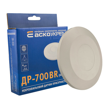 Датчик движения присутствия АСКО-УКРЕМ ДР-700BR, белый, A0220010045 - 1