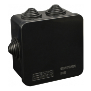 Коробка распределительная АСКОУКРЕМ UAtmo, 85х85х50, IP55, чёрная, A0150170032