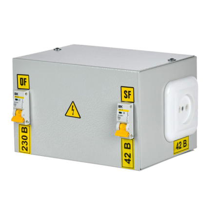 Ящик с понижающим трансформатором IEK ЯТП, 0,25 кВаб AC 220/24-3 - 1