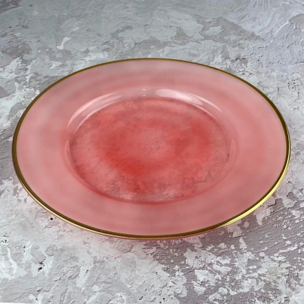 Тарелка OLens 9BGA001P2, Персия, розовая, D-26,5 см - 1