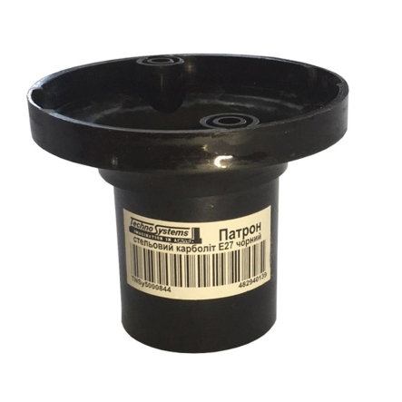 Патрон Е27 карболитовый потолочный TechnoSystems, черный, TNSy5000844