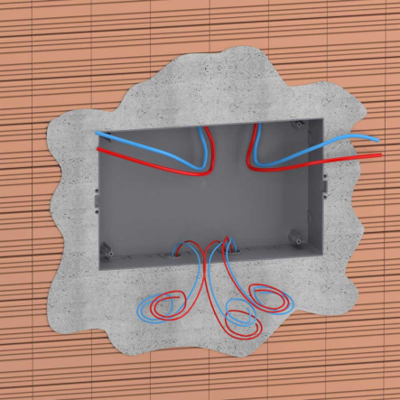 Щит пластиковый Schneider Electric Easy9 EU, врезной, 1 ряд 18 модулей, белые двери, EZ9EUB118